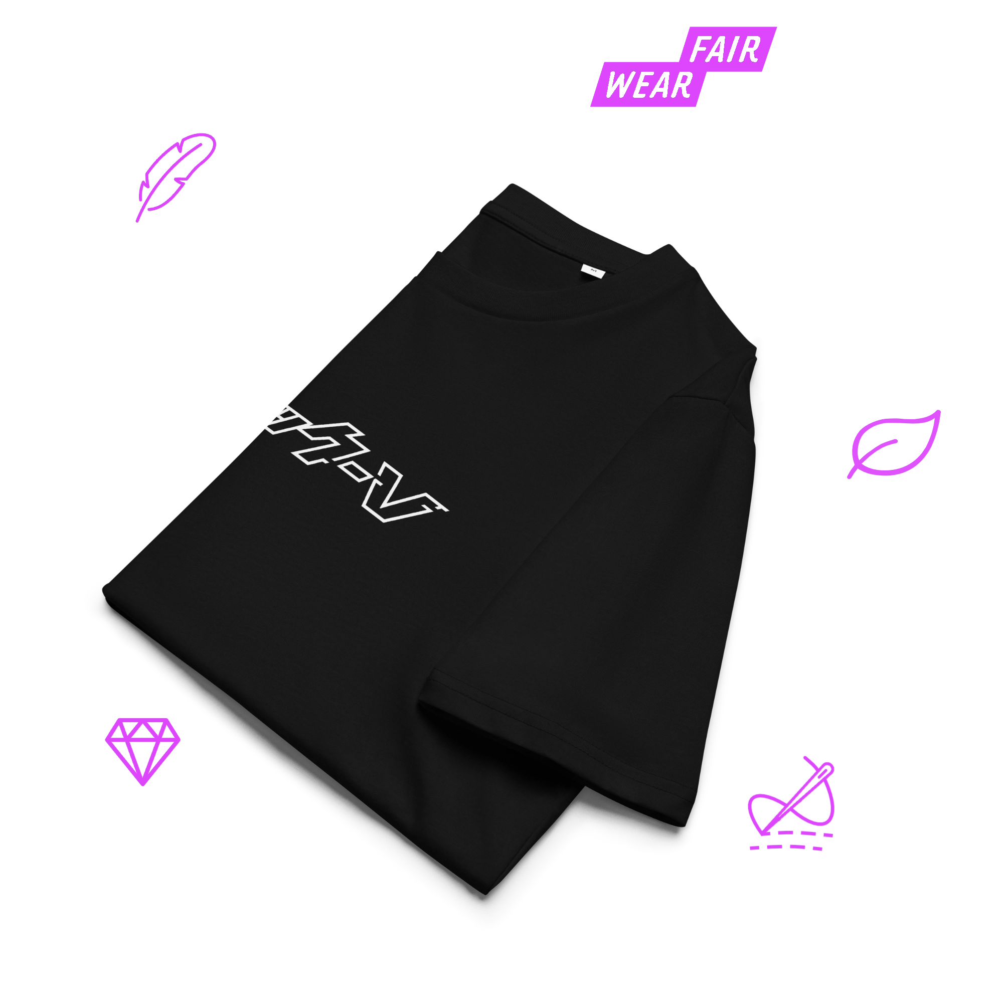 ブラック-V T-Shirt | V-Essentials [Unisex]